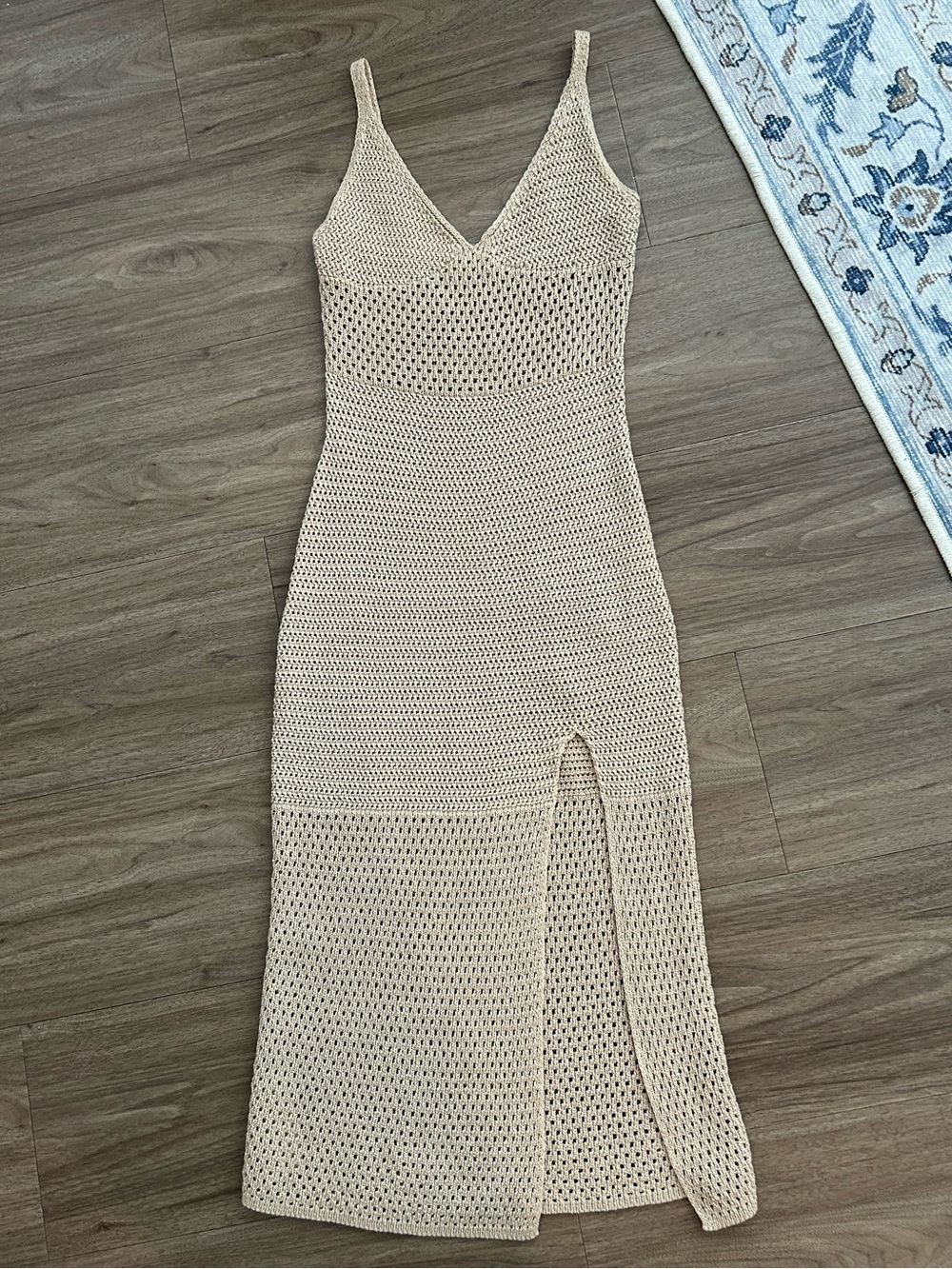 Aritzia Wilfred Evie Crochet Dress